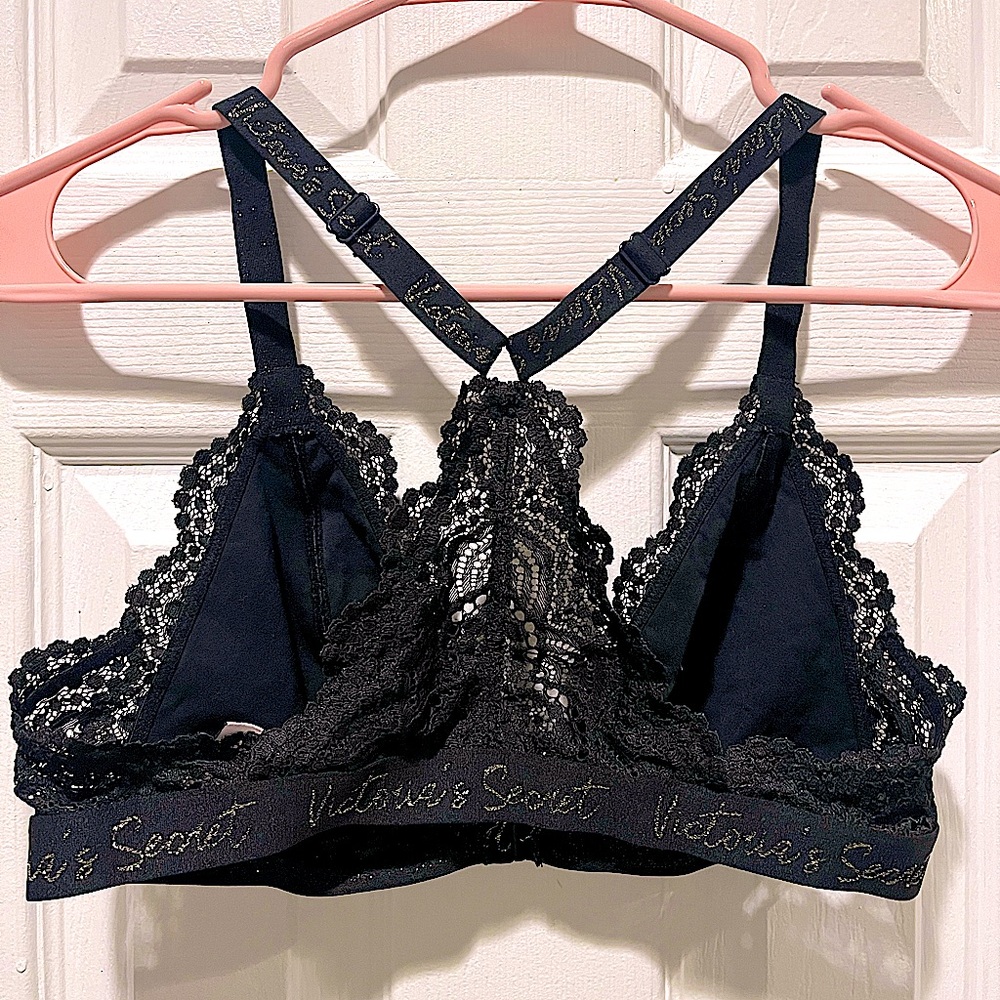 Victoria's Secret Midnight Black Lace Bralette - Picture 4 of 5
